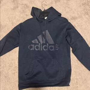 adidas Navy Blue Logo Pullover Hoodie
